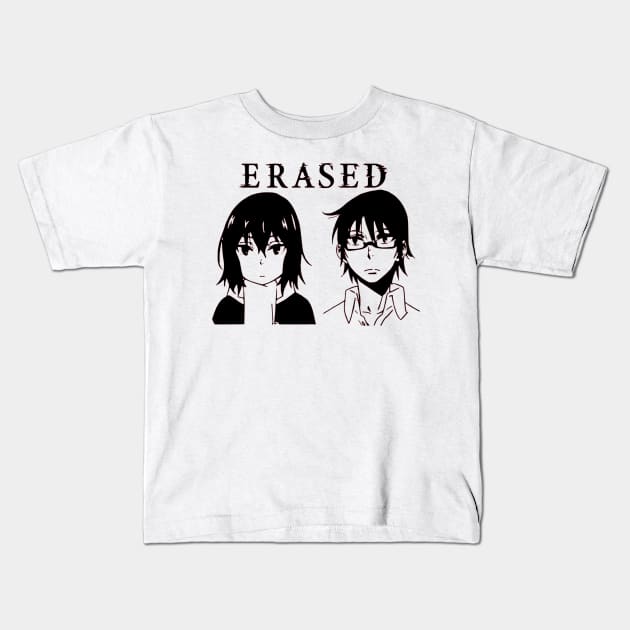 Erased Boku dake ga inai machi Kayo and Satoru Kids T-Shirt by OtakuPapercraft